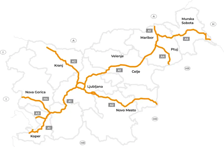 route tolls map